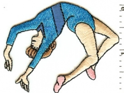 8101C Iron On Gymnast Applique