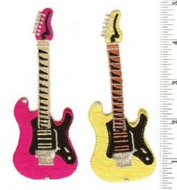 8109 Iron On Applique Guitar