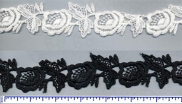 3156 Black Venice Lace Trim