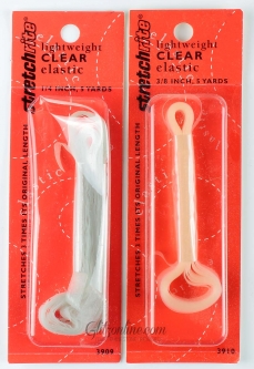 9915 3/8" Width Lightweight Clear Elastic