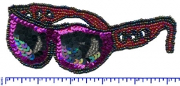 4086 Sequin Applique Sunglasses