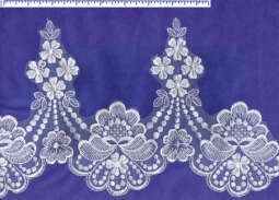 6012 Unbeaded Lace Applique Trim