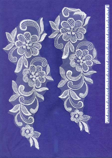 5000 Lace Applique Pairs 10x4: Glitz and Glamour