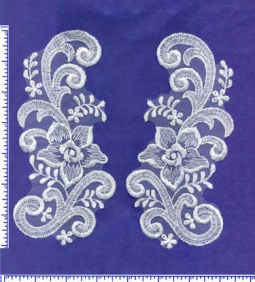 5001-Lace Applique Pairs 7x3 | GlitzOnline