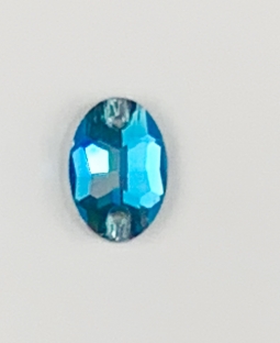 320 Glitzstone Aqua Sew On Oval Rhinestones