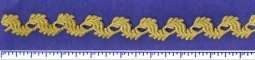 8113 Gold Iron On Applique Trim