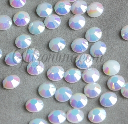 Resin Jelly White AB 20ss (4.6mm) Flatback Rhinestones