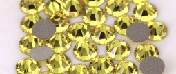 2058 Glitzstone Crystal  Citrine Yellow Flatback Rhinestones