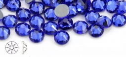 2058 Glitzstone Crystal  Cobalt Blue Flatback Rhinestones