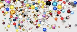 2058 Glitzstone Crystal Mixed Sizes and Color Rhinestones 1,400 Crystals