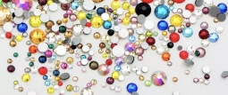 2058 Aura Crystal Mixed Sizes and Color Rhinestones 1,400 Crystals