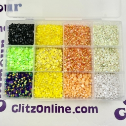 24,000 Piece Neon Jelly Rhinestone Kit w/Bling Tool: Glitz and Glamour