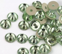 325 GlitzStone Peridot Light Green Sew-On Lochrosen Flatback Rhinestones