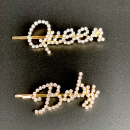 Queen or Baby Rhinestone Hair Clip