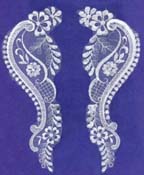 6029 Embroidered Lace Applique Trim